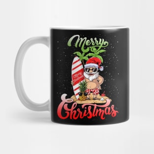 Merry Christmas Santa Hawaii Mug